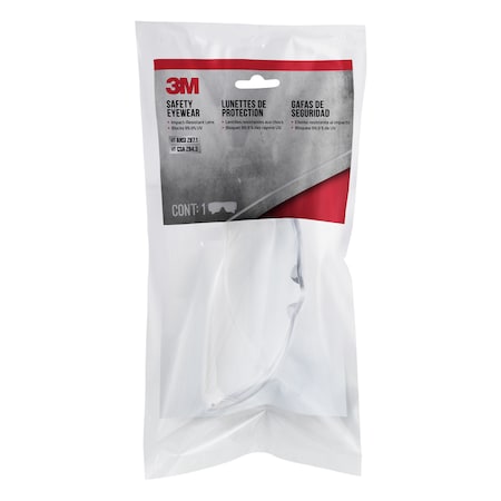 3M Safety Glasses, Anti-Scratch, Clear Lens, Clear Frame, Frameless 90953H1-DC-20